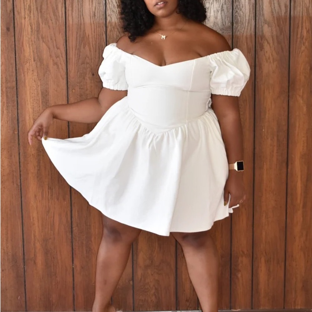 Fashion Brand Company Virgin Mini Dress in White